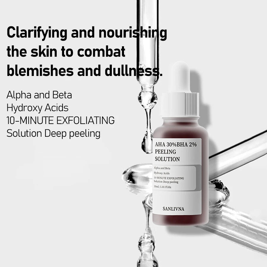 AHA/BHA Peeling & Hexapeptid Feuchtigkeitsserum – 30ml