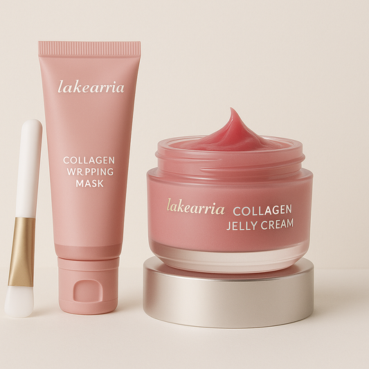 Collagen Nacht Wickel Maske mit Creme und Pinsel